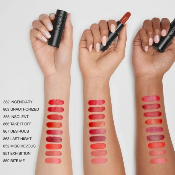 ๐นHP๐นNWT NARS EXPLICIT LONG LASTING SATIN LIPSTICK EXHIBITION 851 - Picture 10 of 16